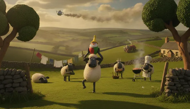 Aardman CG Shaun look sample - Feature 3D - contemporary