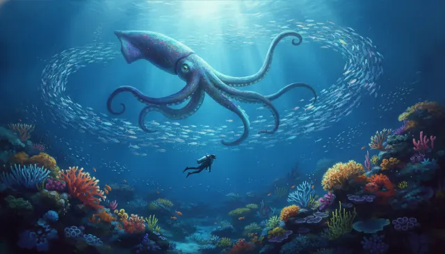 Abzu Painterly Underwater look sample - Indie Stylized - 2016