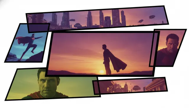 Ang Lee Hulk Comic Panel Overlay look sample - Live Animation Hybrid - 2000s