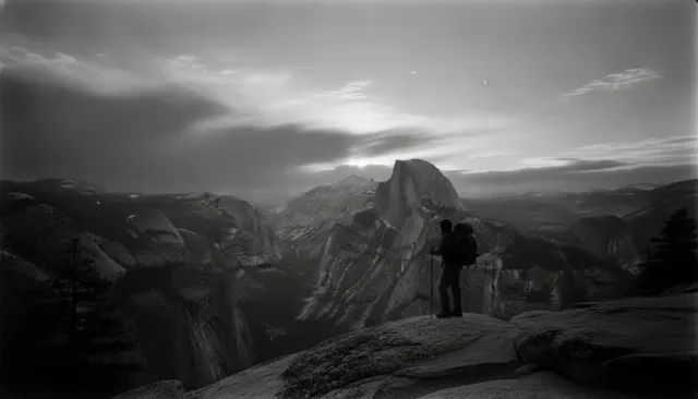 Ansel Adams BW Yosemite Large Format look sample - Wildlife Nature - 1940s