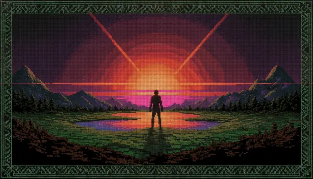 ANSI Art BBS Art look sample - Digital Decay - 1990s