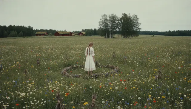 Ari Aster Folk Horror Eggshell look sample - Director Aesthetic Modern - contemporary