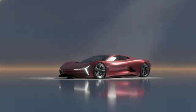 Automotive KeyShot look sample - Product Render - contemporary