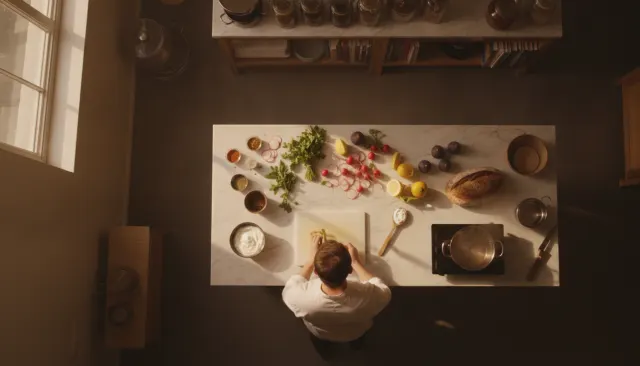 Bon Appetit Overhead Flat look sample - Food Product Still - contemporary