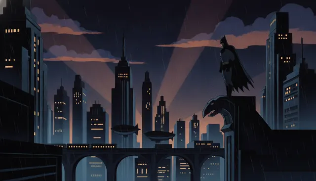 Bruce Timm Batman TAS look sample - Superhero Action - 1990s