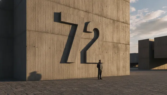 Brutalist Architectural Signage look sample - Signage Wayfinding - 1970s