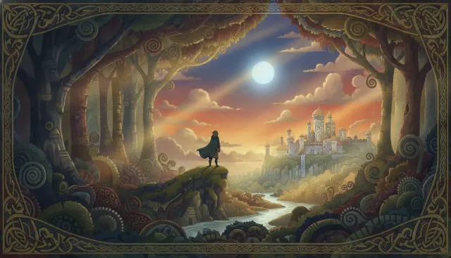 Cartoon Saloon Celtic Illuminated look sample - Indie Art Animation - modern