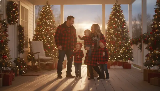 Christmas Family Portrait look sample - Family Event Casual - contemporary