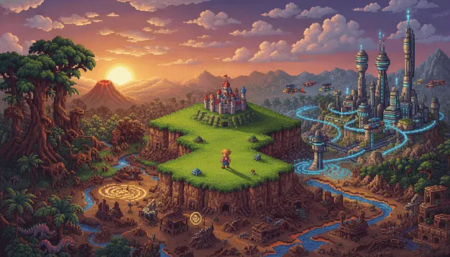 Chrono Trigger JRPG Pixel look sample - Pixel Era 8Bit 16Bit - 1995