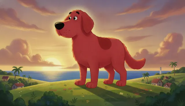Clifford the Big Red Dog Painterly look sample - Pbs Kids Educational - 2000s