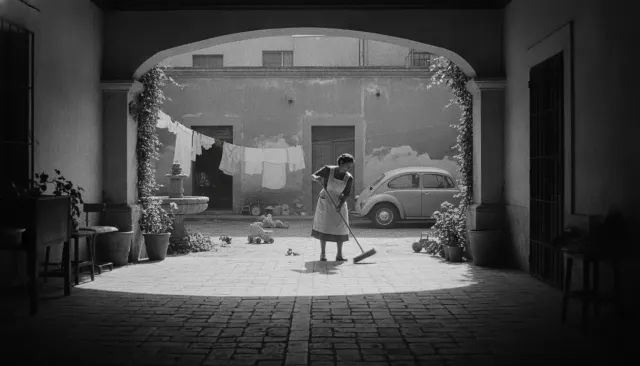 Cuarón Alfonso Roma BW look sample - Director Aesthetic - contemporary