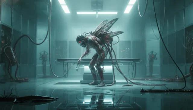 David Cronenberg Body Horror Clinical look sample - Director Aesthetic Modern - contemporary