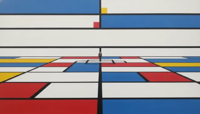 De Stijl Mondrian Primary look sample - Design Movement - 1920s