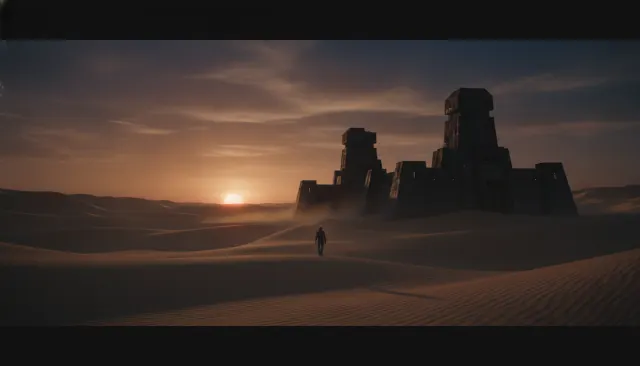 Dune 2024 Monolithic VFX look sample - Realism 3D - contemporary