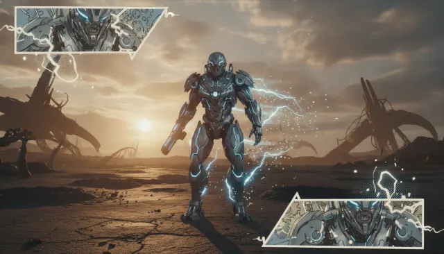 Edge of Tomorrow Comic VFX look sample - Comic Influenced 3D - contemporary