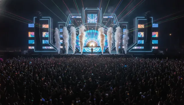 EDM Festival Stage Laser look sample - Genre Electronic Edm - contemporary