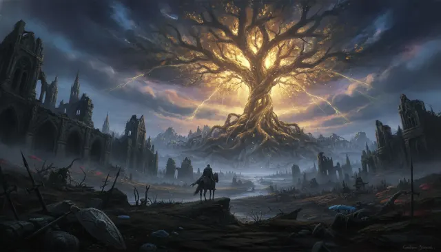 Elden Ring Dark Souls Painterly Fantasy look sample - Aaa Cinematic Extended - 2022