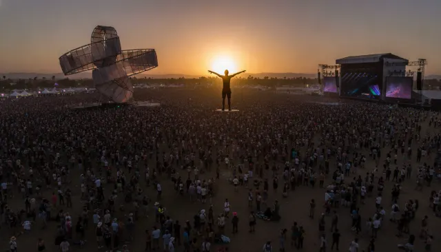 Festival Aerial Drone Crowd look sample - Mv Performance Capture - contemporary