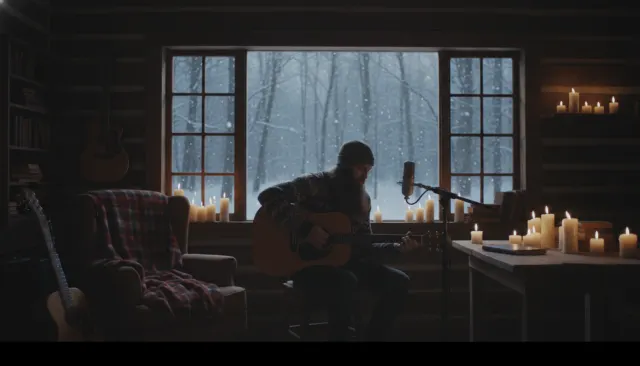 Folk Acoustic Cabin MV look sample - Genre Country Folk - contemporary
