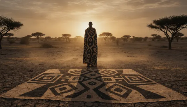 Bogolan Mudcloth (Mali) look sample - African - traditional