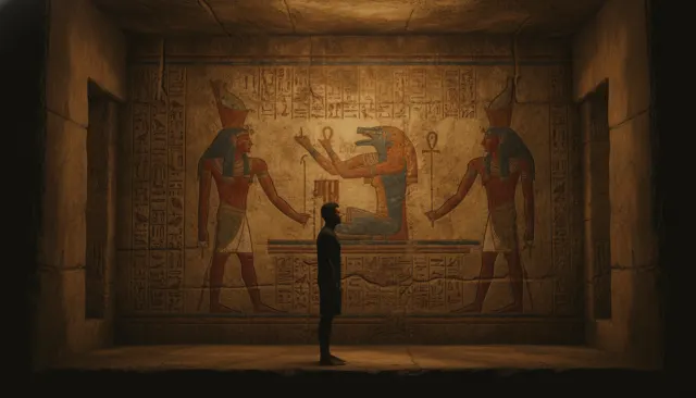 Egyptian Hieroglyphic Tomb Decoration look sample - Middle Eastern Extended - ancient