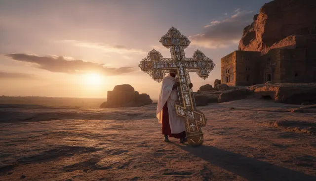 Ethiopian Orthodox Cross Tradition look sample - African Extended - traditional