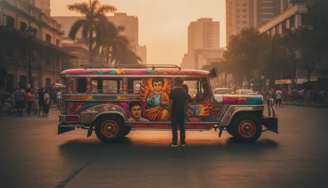 Filipino Jeepney Painted Art (Philippines) look sample - Asian Extended - contemporary-folk