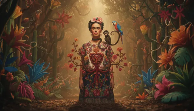 Frida Kahlo Self-Portrait (Mexico) look sample - Latin American - 1930s