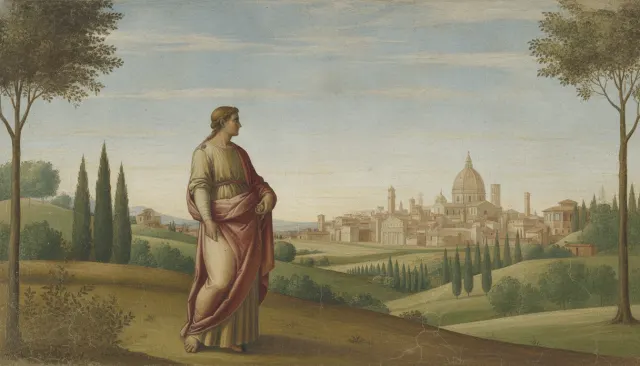 Italian Renaissance Fresco look sample - European Extended - 1400s