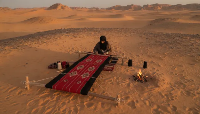 Jordanian Bedouin Textile look sample - Middle Eastern Extended - traditional