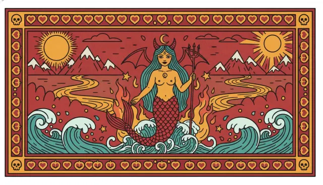 Mexican Loteria Card Illustration look sample - Latin American - traditional