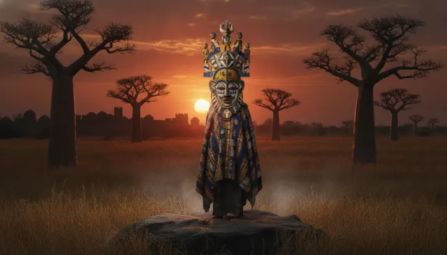 West African Yoruba Mask (Nigeria) look sample - African Extended - traditional