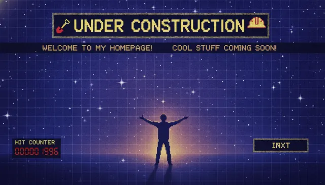 Geocities Web 1.0 1990s look sample - Web Era - 1990s