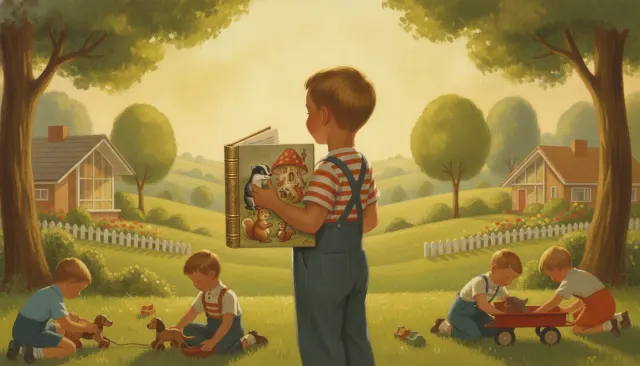 Golden Books 1940s American Childrens look sample - Book Traditions Extended - 1940s