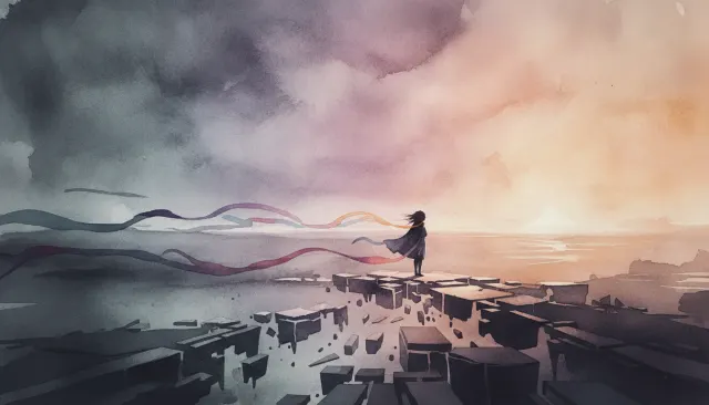 Gris Nomada Watercolor Indie Platformer look sample - Indie Modern - 2018