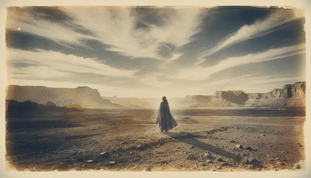 Gum Bichromate Painterly Photo look sample - Analog Process Extended - historical