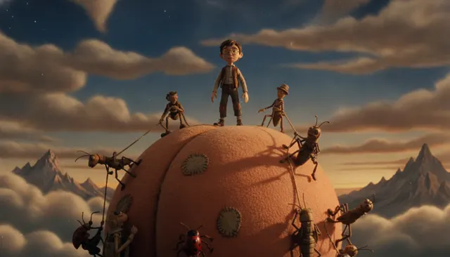 Henry Selick James and the Giant Peach look sample - Puppet Stop Motion - 1990s