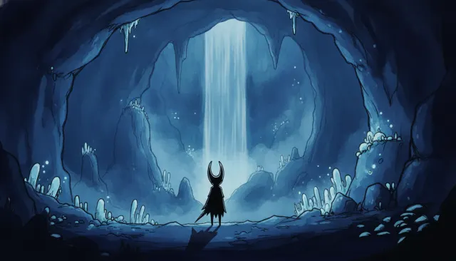 Hollow Knight Gothic Ink Paint look sample - Indie Stylized - 2017