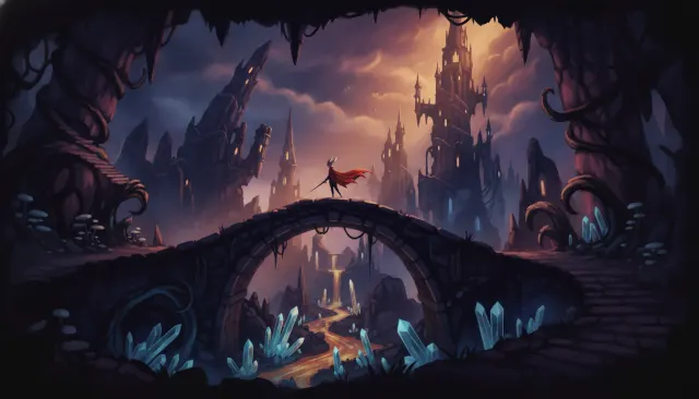 Hollow Knight Silksong Gothic Painted look sample - Indie Modern - 2024
