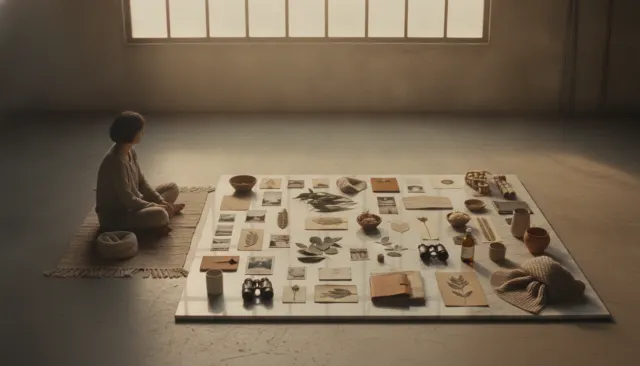 Instagram Flat Lay Curated Mix look sample - Installation Craft - contemporary