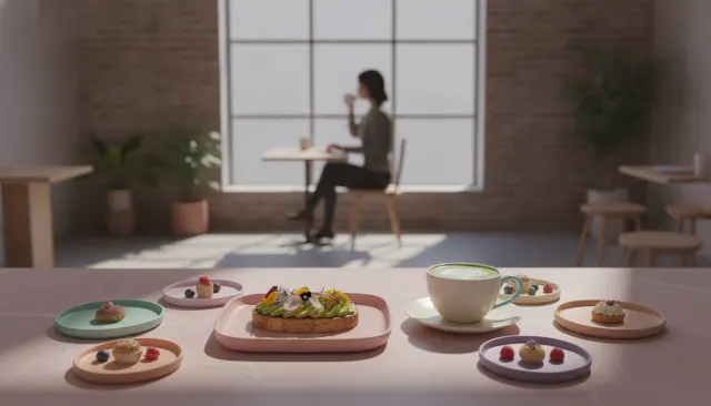 Instagram Flat Lay Pastel Food look sample - Food Product Still - 2010s