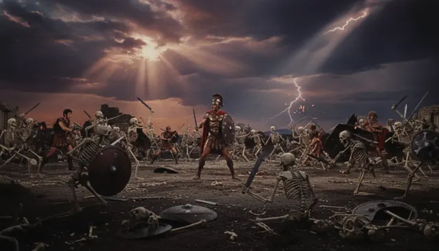 Jason and the Argonauts Skeleton look sample - Harryhausen Dynamation - 1960s