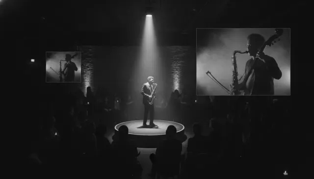 Jazz Club BW Cigarette Smoke look sample - Genre Niche - 1950s