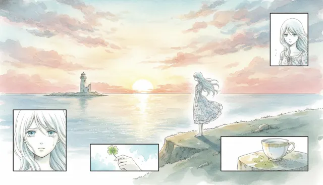 Josei Manga Emotional look sample - Manga Paper - contemporary