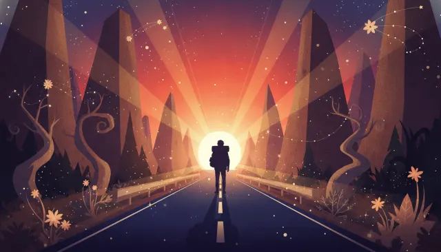 Kentucky Route Zero Flat Vector look sample - Indie Stylized - 2013-2020