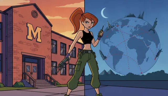 Kim Possible Flat Spy look sample - Kids Disney Channel Modern - 2000s