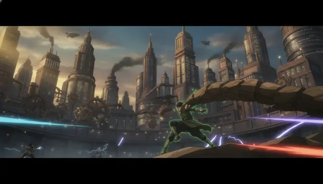 Legend of Korra Art Deco Bending look sample - Kids Cn Action Classic - 2010s