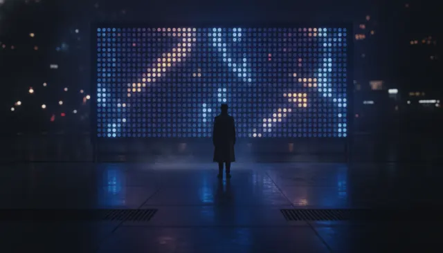 LED Matrix Display Pixel Grid look sample - Display Format Extreme - contemporary