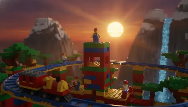 Lego Movie Brick 3D Stylized look sample - Brick Film Lego - contemporary