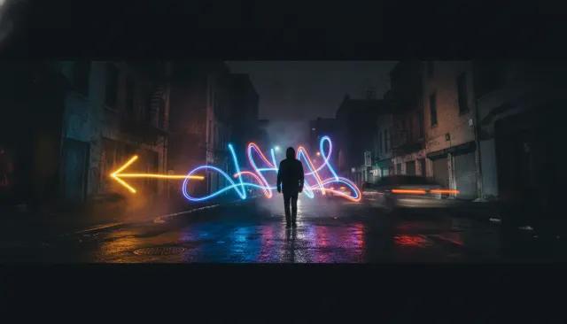 Light Graffiti Trail look sample - Light Experimental - contemporary
